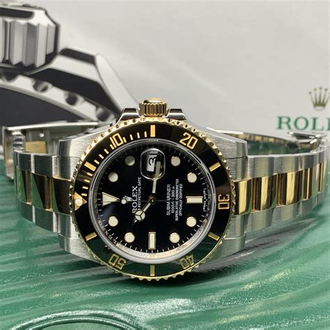 price rolex submariner stainless and gold|Rolex Submariner 41mm yellow gold.